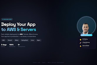 deploy your app to AWS or local servers like tomcat or jboss