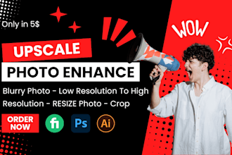 enhance and upscale low res photos to high resolution