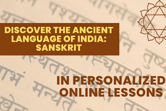 teach you sanskrit language in easy lessons