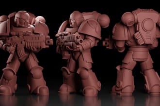 do warhammer 40k stl files, 3d print miniatures, 3d action figure and dnd models