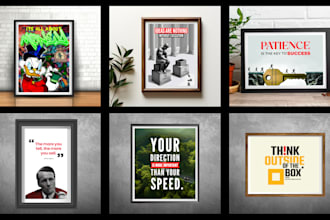 design modern inspirational and motivational wall canvas wall art for you