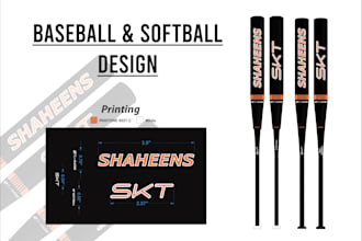 design custom hockey sticks and baseball bats for you