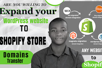migrate wix, wordpress , squarespace, magento, bigcommerce to shopify store
