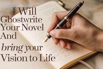 ghostwrite your novel and bring your story vision to life