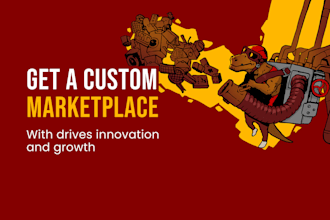develop custom marketplace web or mobile apps