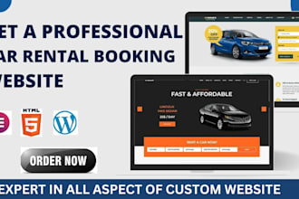 build a  car rental  booking website