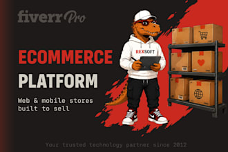build a custom ecommerce platform as a web or mobile app
