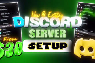 build and manage a discord server for you