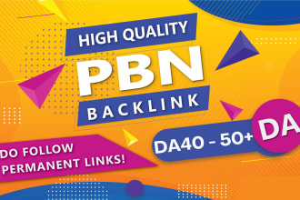 do 50 unique pbn high da backlinks to skyrocket your serp