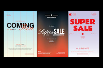 design eye catching and professional sale posters and flyers