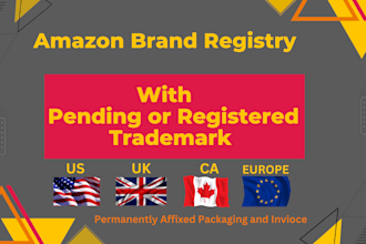 do amazon brand registry with pending trademark or registered trademark