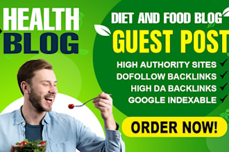 publish health blog on high da site with health backlinks