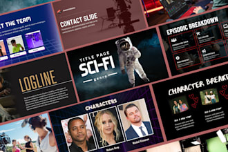 design a professional pitch deck presentation for your film and TV show