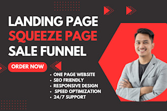 develop modern wordpress landing page, squeeze page, sales funnel or sale page