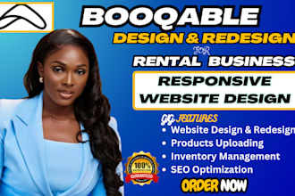 build booqable website design redesign booqable, SEO booking website, booqable