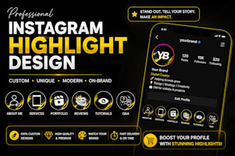 design custom instagram highlight covers and icons