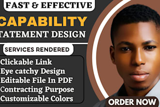 do capability statement design animated email signature letterhead logo design