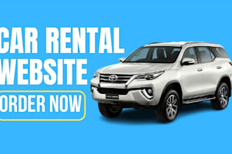 develop car rental website, car website, car booking website, rental website