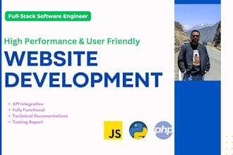build or rebuild website development full stack developer create custom website