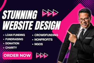 build crowdfunding website, charity, nonprofit, ngo, fundraising, donation, loan
