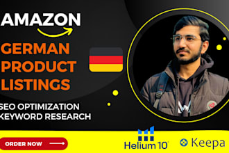 write your optimized german amazon listing and SEO product description