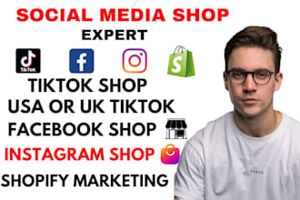 do professional UK USA tiktok shop setup list products integrate to shopify wix