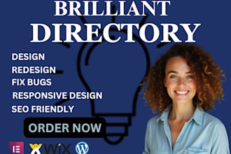 redesign customize fix brilliant directory website business directory