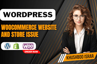 help you set up your wordpress ecommerce website and fix any issues or errors