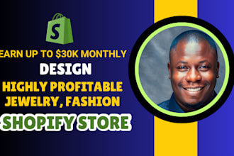 build a highly profitable dropshipping website, shopify fashion jewelry store