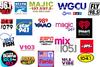 play your all style of song on popular atlanta, florida radio