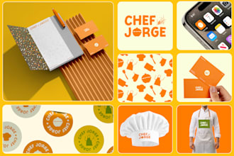 design a complete logo and brand identity with branding kit