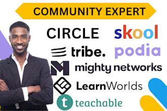 high level mighty networks circle kajabi graphy learnworlds podia