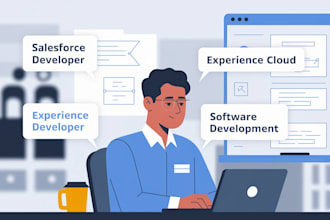 do salesforce development lwr, lwc, apex, custom app etc