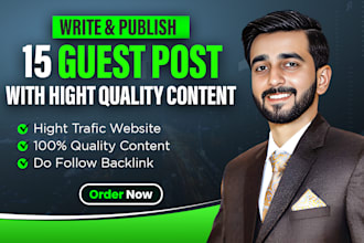 publish premium guest post SEO backlinks from high da sites, link building