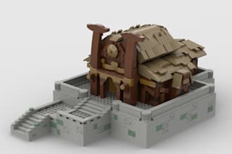 create detailed lego 3d models with instructions for you