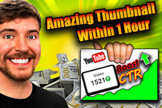 stunning youtube thumbnails  gaming, anime, horror  more