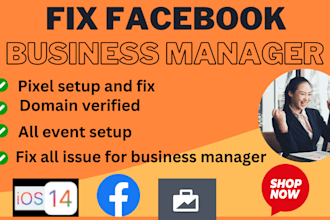 fix facebook business manager, pixel, and domain issues