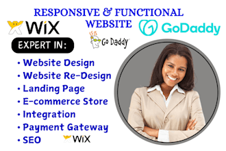 do wix website redesign wix website design godaddy ecommerce store