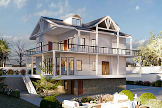 3d architectural visualization exterior and interior design and 4k animation