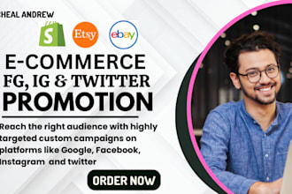promote your etsy, ebay, shopify store, ecommerce marketing to increase sales