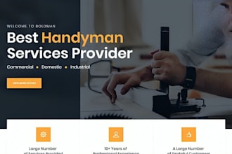 create and design a responsive website for your handyman business