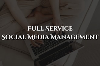 be your social media marketing manager