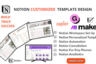 aesthetic notion templates for life and business, setup custom notion workflow