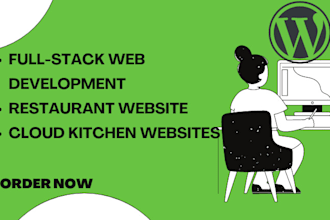 design restaurant website, online ordering system, ecommerce food website