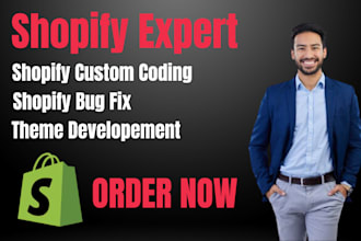 do shopify custom coding and any shopify bug fix in shopify