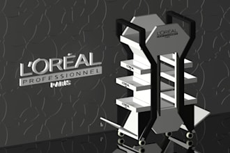 design an exhibition stand, booth, kiosk, stall