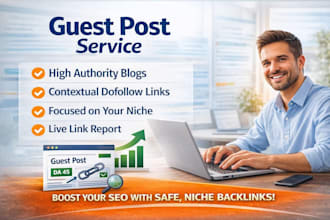 publish guest posts with contextual links on niche sites