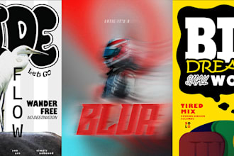 design a modern poster for web or print