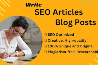 be your compelling SEO articles and blog posts writer