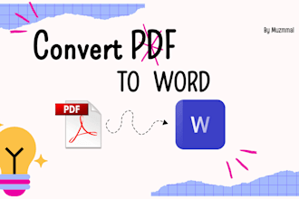 file conversion from PDF to docx or xlsx